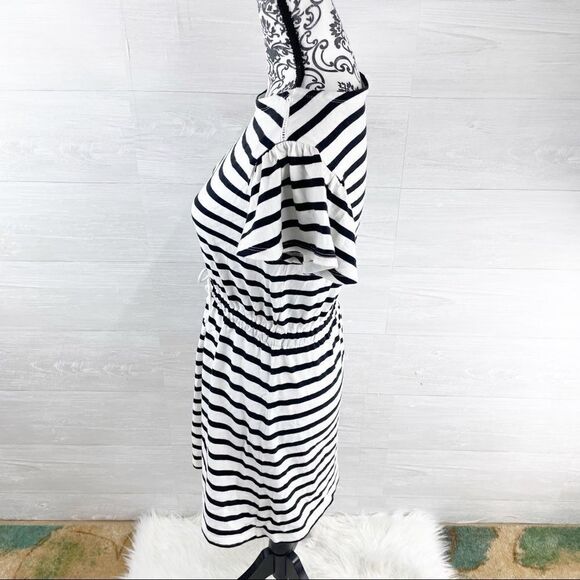 Kate Spade New York Tie Waist Flutter Sleeve Dress - Picture 7 of 9